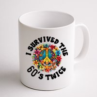 I Survived The 60s Sixties Twice 70th Birthday 60th Funny Mug