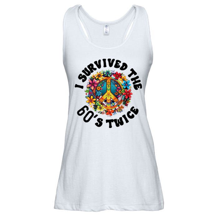 I Survived The 60s Sixties Twice 70th Birthday 60th Funny Ladies Essential Flowy Tank