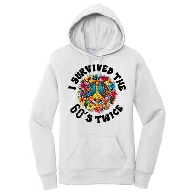 I Survived The 60s Sixties Twice 70th Birthday 60th Funny Women's Pullover Hoodie