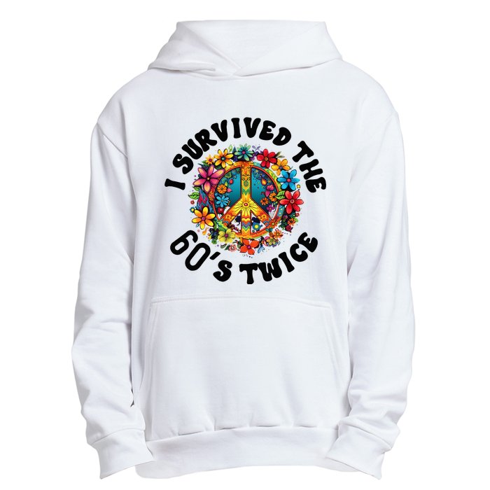 I Survived The 60s Sixties Twice 70th Birthday 60th Funny Urban Pullover Hoodie