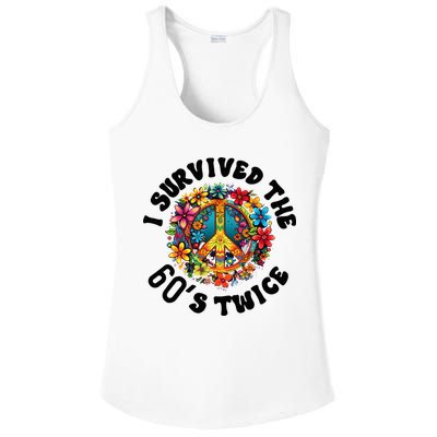 I Survived The 60s Sixties Twice 70th Birthday 60th Funny Ladies PosiCharge Competitor Racerback Tank