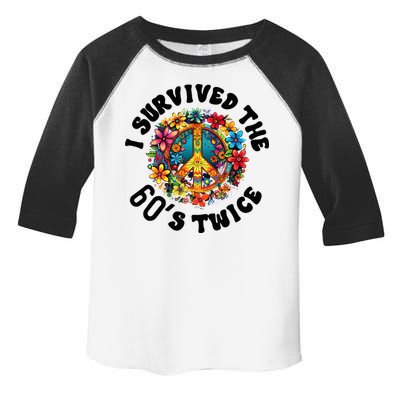 I Survived The 60s Sixties Twice 70th Birthday 60th Funny Toddler Fine Jersey T-Shirt