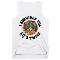 I Survived The 60s Sixties Twice 70th Birthday 60th Funny Tank Top