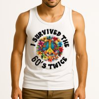 I Survived The 60s Sixties Twice 70th Birthday 60th Funny Tank Top