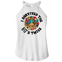 I Survived The 60s Sixties Twice 70th Birthday 60th Funny Women's Perfect Tri Rocker Tank