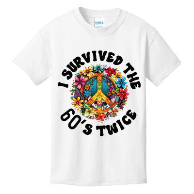 I Survived The 60s Sixties Twice 70th Birthday 60th Funny Kids T-Shirt