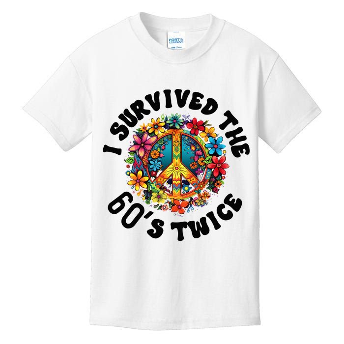 I Survived The 60s Sixties Twice 70th Birthday 60th Funny Kids T-Shirt