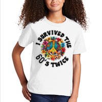 I Survived The 60s Sixties Twice 70th Birthday 60th Funny Kids T-Shirt
