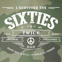 I Survived The Sixties Twice Built In 60s 70th 60th Birthday Legacy Tie Dye Trucker Hat