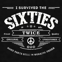 I Survived The Sixties Twice Built In 60s 70th 60th Birthday Ladies PosiCharge Tri-Blend Wicking Tank