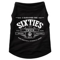 I Survived The Sixties Twice Built In 60s 70th 60th Birthday Doggie Tank