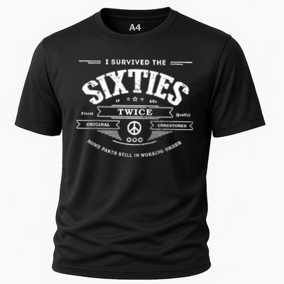 I Survived The Sixties Twice Built In 60s 70th 60th Birthday Performance Shirt