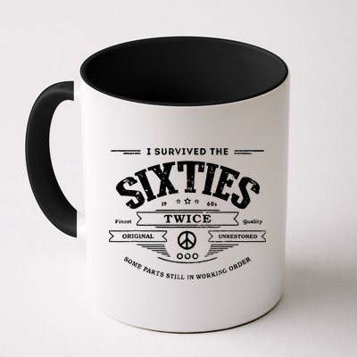 I Survived The Sixties Twice Built In 60s 70th 60th Birthday Mug