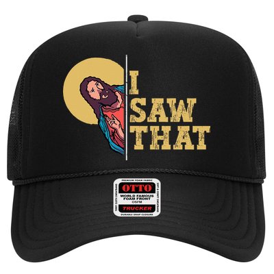 I Saw That Jesus Funny Christian Easter Trucker Hat