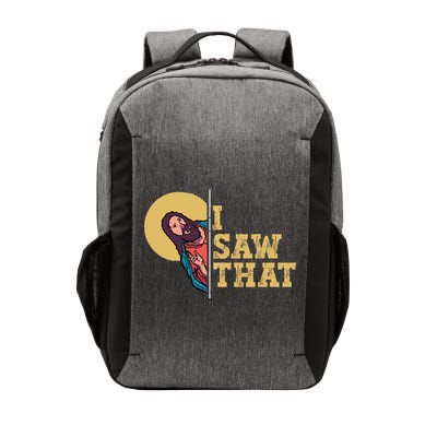 I Saw That Jesus Funny Christian Easter Vector Backpack