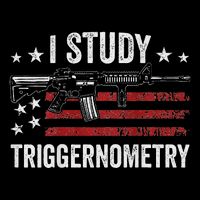 I Study Triggernometry Funny Gun Pro Guns Saying Cooling Performance Crew T-Shirt
