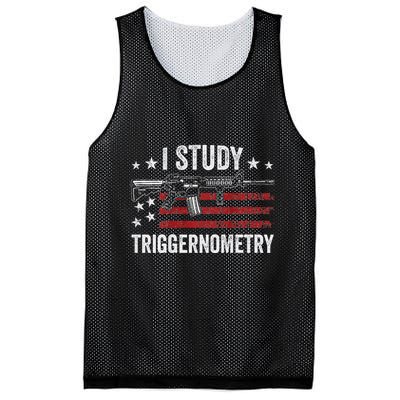 I Study Triggernometry Funny Gun Pro Guns Saying Mesh Reversible Basketball Jersey Tank