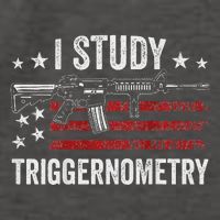 I Study Triggernometry Funny Gun Pro Guns Saying Vector Backpack