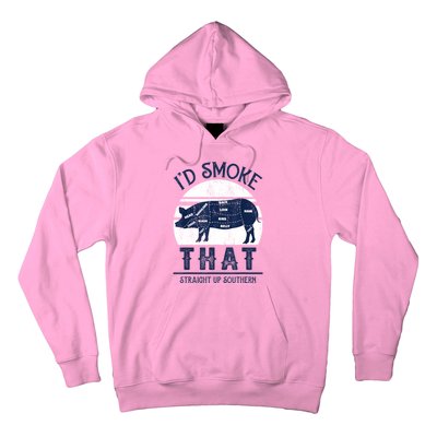 Id Smoke That Straight Up Southern Pig Vintage Hoodie