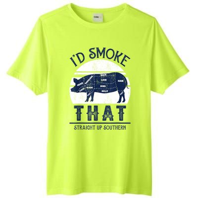 Id Smoke That Straight Up Southern Pig Vintage Tall Fusion ChromaSoft Performance T-Shirt