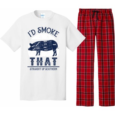 Id Smoke That Straight Up Southern Pig Vintage Pajama Set