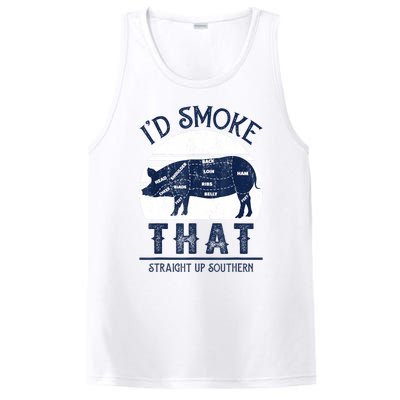 Id Smoke That Straight Up Southern Pig Vintage PosiCharge Competitor Tank