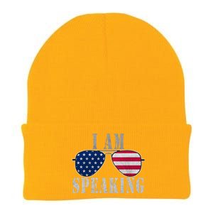 IM Speaking That Says I Am Speaking Vote Rights Protest Gift Knit Cap Winter Beanie