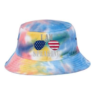 IM Speaking That Says I Am Speaking Vote Rights Protest Gift Tie Dye Newport Bucket Hat