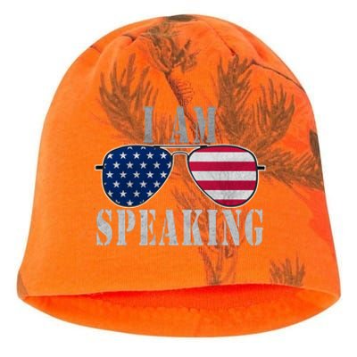 IM Speaking That Says I Am Speaking Vote Rights Protest Gift Kati - Camo Knit Beanie