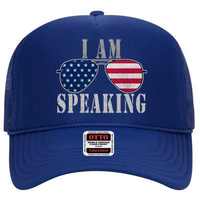 IM Speaking That Says I Am Speaking Vote Rights Protest Gift High Crown Mesh Back Trucker Hat