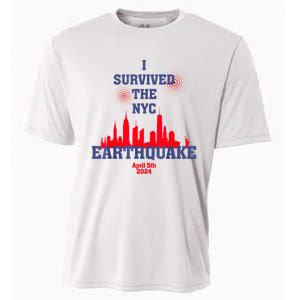 I Survived The Nyc Earthquake April 5th 2024 Cooling Performance Crew T-Shirt