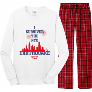 I Survived The Nyc Earthquake April 5th 2024 Long Sleeve Pajama Set