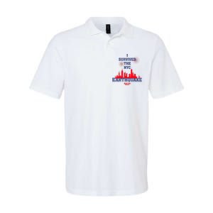 I Survived The Nyc Earthquake April 5th 2024 Softstyle Adult Sport Polo