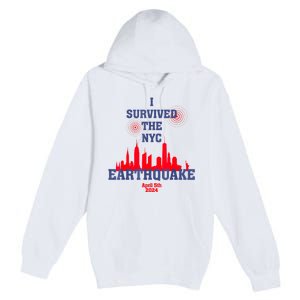 I Survived The Nyc Earthquake April 5th 2024 Premium Pullover Hoodie