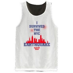 I Survived The Nyc Earthquake April 5th 2024 Mesh Reversible Basketball Jersey Tank