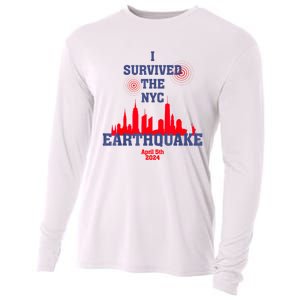 I Survived The Nyc Earthquake April 5th 2024 Cooling Performance Long Sleeve Crew