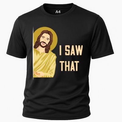 I Saw That Funny Jesus Meme Cooling Performance Crew T-Shirt