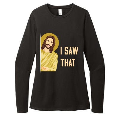 I Saw That Funny Jesus Meme Womens CVC Long Sleeve Shirt