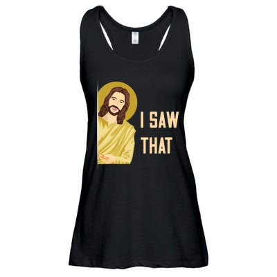 I Saw That Funny Jesus Meme Ladies Essential Flowy Tank