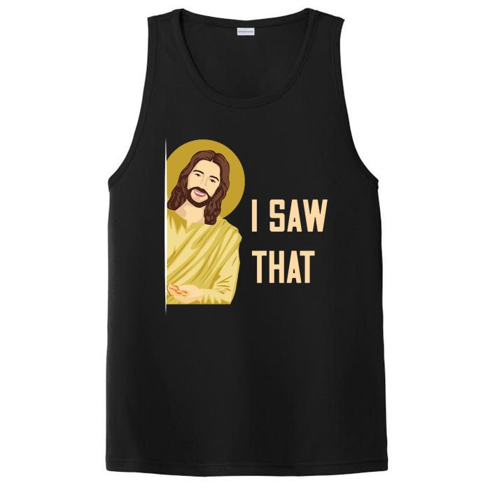 I Saw That Funny Jesus Meme PosiCharge Competitor Tank