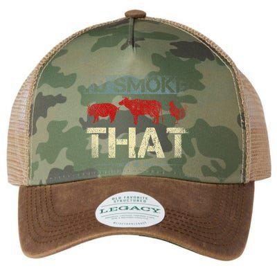 Id Smoke That Barbecue Legacy Tie Dye Trucker Hat