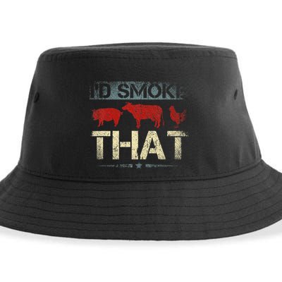 Id Smoke That Barbecue Sustainable Bucket Hat