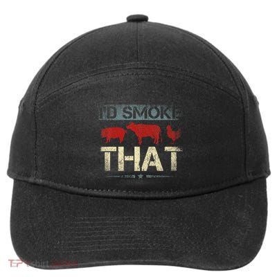 Id Smoke That Barbecue 7-Panel Snapback Hat