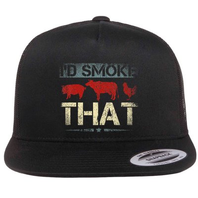 Id Smoke That Barbecue Flatbill Hat