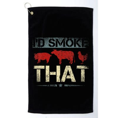 Id Smoke That Barbecue Golf Towel