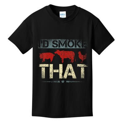 Id Smoke That Barbecue Kids T-Shirt