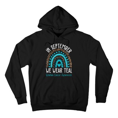 In Sep Tember We Wear Teal Ovarian Cancer Awareness Month Hoodie