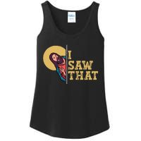 I Saw That Jesus Funny Christian Design Easter Ladies Essential Tank