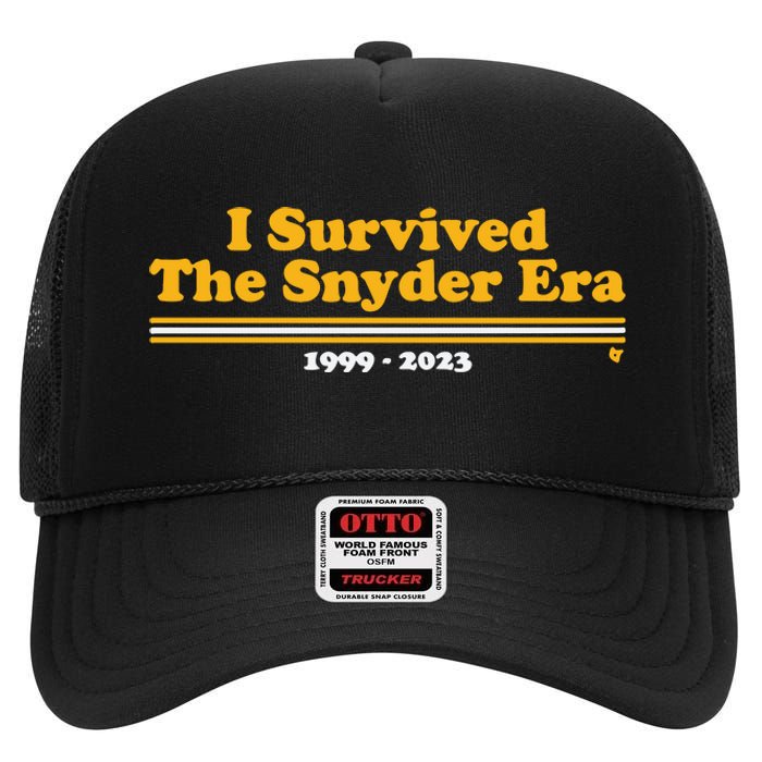 I Survived The Snyder Era Washington D.C. Football High Crown Mesh Back Trucker Hat