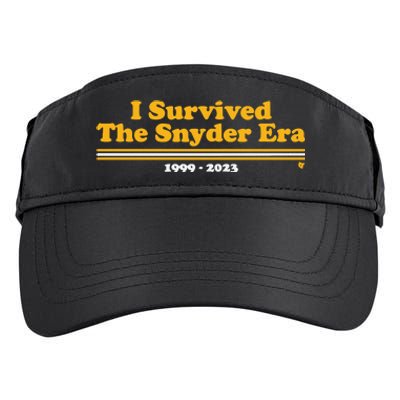 I Survived The Snyder Era Washington D.C. Football Adult Drive Performance Visor